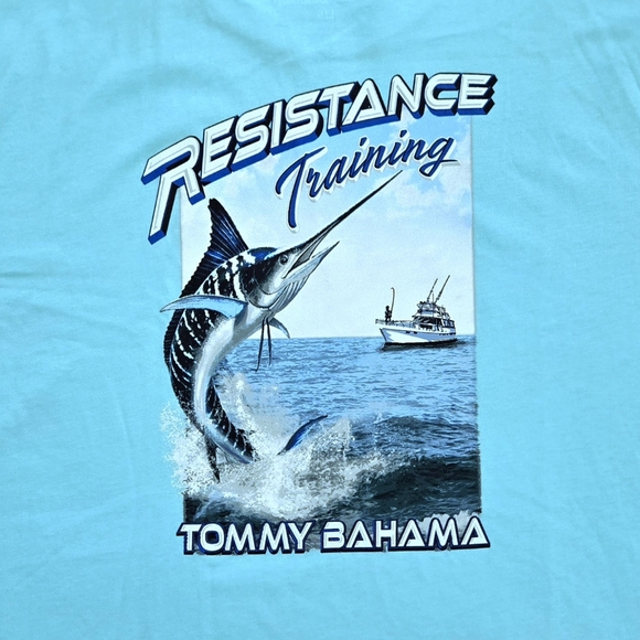 Tommy Bahama "Resistance Training" Graphic Tee👕 - NWT - Picture 3 of 14
